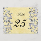 Geel en grijs  Vlaams huwelijk Briefkaart (Voorkant)