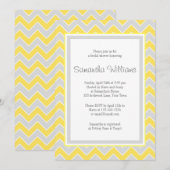 Geel en grijs Vrijgezellenfeest Kaart (Voorkant / Achterkant)