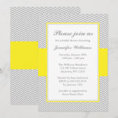 Geel en grijs Vrijgezellenfeest Kaart (Voorkant / Achterkant)