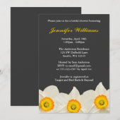 Geel en grijs Vrijgezellenfeest met deffodil Kaart (Voorkant / Achterkant)