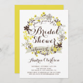 geel en grijs Vrijgezellenfeest met zwavel Kaart (Voorkant / Achterkant)