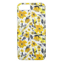 Geel en grijs Waterverf