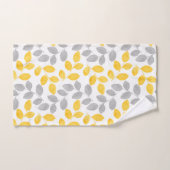 Geel en grijs Waterverf verliest patroon Bad Handdoek (Handdoek)