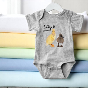 Geel en grijs zoet Foto gepersonaliseerd Romper