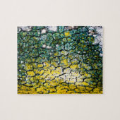 Geel en Groen Abstract Legpuzzel (Horizontaal)