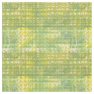 Geel en groen Abstract patroonpatroon Stof