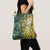 Geel en Groen Abstract Tote Bag (Dichtbij)