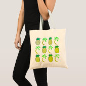 Geel en groen anananas Jumbo Tas (Voorkant (product))