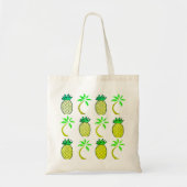 Geel en groen anananas Jumbo Tas (Voorkant)