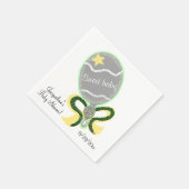 Geel en groen Baby Rattle Sweet Baby shower Servetten (Hoek)