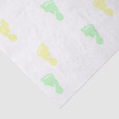 Geel en groen Baby, voetafdrukken, 10 lbs, papier (Detail)