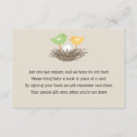 Geel en groen Baby Vogelnest Insert