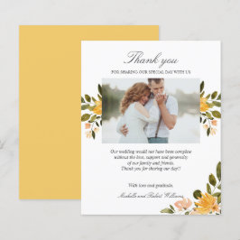 Geel en groen bloemetjeshuwelijk Foto BEDANK JE