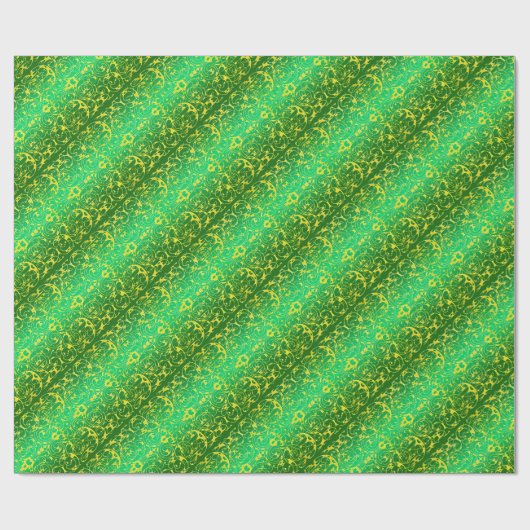 Geel en groen cadeaupapier (Vlak)