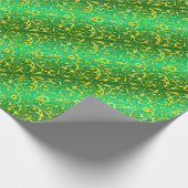 Geel en groen cadeaupapier (Hoek)