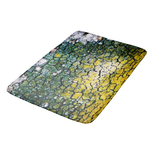 Geel en groen Camo Print Badmat (Gekanteld)