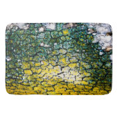 Geel en groen Camo Print Badmat (Voorkant)