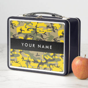 Geel en groen camouflage Jouw naam Personaliseren