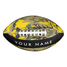 Geel en groen camouflage Jouw naam Personaliseren American Football