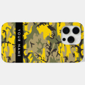 Geel en groen camouflage Jouw naam Personaliseren Case-Mate iPhone Case (Achterkant (horizontaal))
