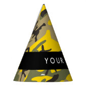 Geel en groen camouflage Jouw naam Personaliseren Feesthoedjes (Links)