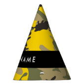 Geel en groen camouflage Jouw naam Personaliseren Feesthoedjes (Rechts)