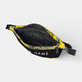 Geel en groen camouflage Jouw naam Personaliseren Heuptasje (Open)