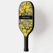Geel en groen camouflage Jouw naam Personaliseren Pickleball Paddle (Links)