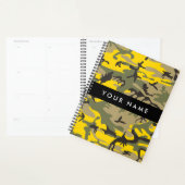 Geel en groen camouflage Jouw naam Personaliseren Planner (Display)