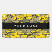 Geel en groen camouflage Jouw naam Personaliseren Spandoek (Horizontaal)
