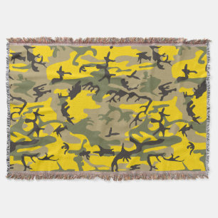 Geel en Groen Camouflage, Militair, Leger Deken