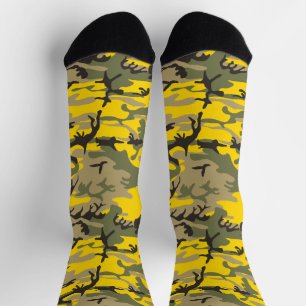 Geel en Groen Camouflage, Militair, Leger Sokken