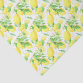 Geel en Groen Citroenenpatroon Tissuepapier (Detail)