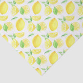 Geel en Groen Citroenenpatroon Tissuepapier (Detail)