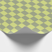 Geel en groen controlebord cadeaupapier (Hoek)