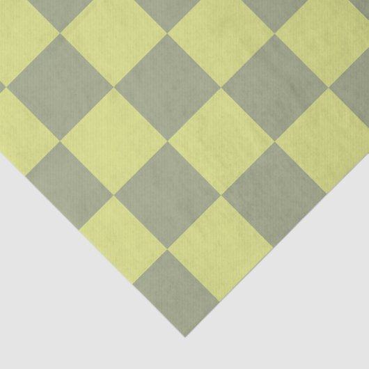 Geel en groen controlebord tissuepapier (Detail)