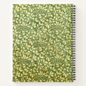  Geel en Groen gebladerte patroonnaam Notitieboek (Achterkant)