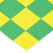 Geel en groen gecontroleerd tafelkleed (Gekanteld)
