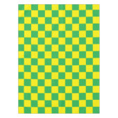 Geel en groen gecontroleerd tafelkleed (Voorkant)