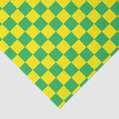 Geel en groen gecontroleerd tissuepapier (Detail)