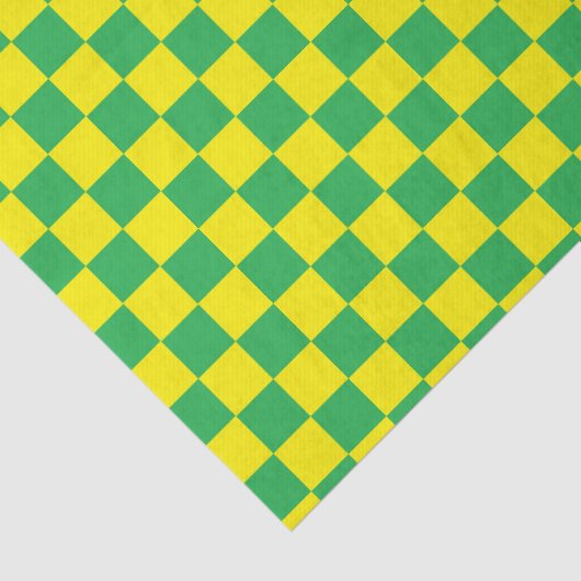 Geel en groen gecontroleerd tissuepapier (Detail)