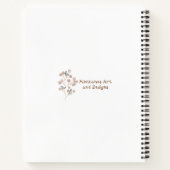 Geel en Groen Geïllustreerde Bloemen Notitieboek (Achterkant)