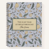  Geel en Groen Geïllustreerde Bloemen Notitieboek (Voorkant)