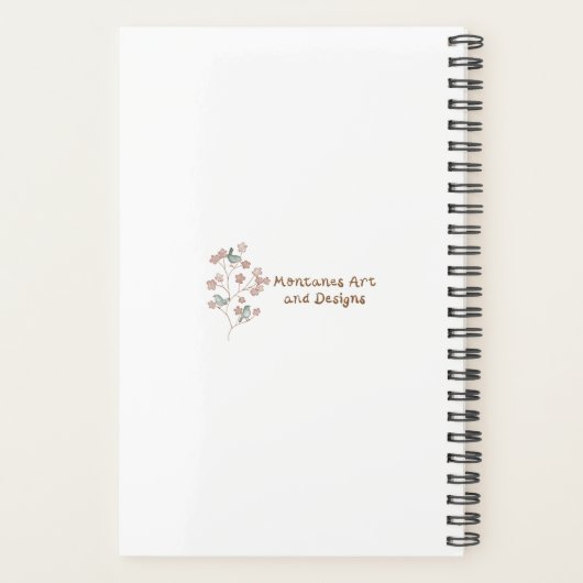  Geel en Groen Geïllustreerde Bloemen Planner (Achterkant)