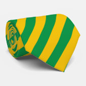 Geel en groen gestreept stropdas (Opgerold)