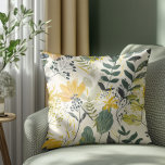 Geel en Groen Modern Botanisch Patroon Kussen<br><div class="desc">Breng een vleugje retro charme naar uw ruimte met dit elegante bloemige ontwerp. Het botanische patroon is voorzien van levendige gele en diepe greens, waardoor een tijdloze look ontstaat die moeiteloos combineert met een grootse duizendjarige inrichting. De mix van natuurlijke elementen en artistieke flair geeft een frisse maar nostalgische sfeer,...</div>