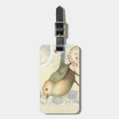 Geel en groen op  achtergrond bagagelabel (Voorkant verticaal)