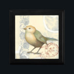 Geel en groen op  achtergrond cadeaudoosje<br><div class="desc">Dit op schets geïnspireerde afbeelding is perfect voor je vogelcollectie. Het is eenvoudig en mooi om aan elk product toe te voegen en zal elke  kunstliefhebber tevreden stellen. Kies deze illustratie vandaag.</div>