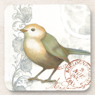 Geel en groen op  achtergrond drankjes onderzetter