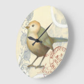 Geel en groen op  achtergrond grote klok (Hoek)